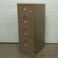 Grand & Toy Brown 4 Drawer Vertical File Cabinet